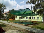 Sluneční stínící plachta ze síťoviny